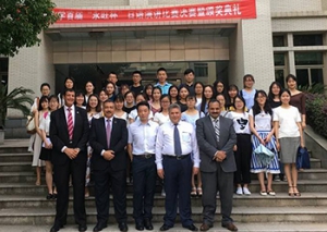 خلال زيارته للصين: القاضى يلتقي بابناء جامعة بنها الدارسين في جامعة وسط الصين