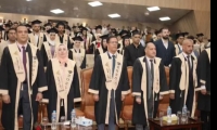 رئيس جامعة بنها يشهد حفل تخريج دفعة جديدة من طلاب كلية علوم الرياضة