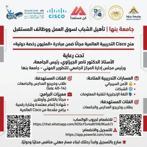 جامعة بنها | تأهيل الشباب لسوق العمل ووظائف المستقبل (المليون رخصة دولية )