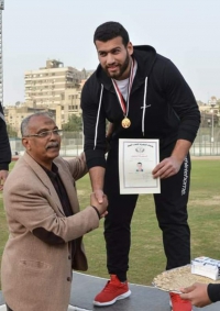 شهاب عبد العزيز يحقق الميدالية الذهبية والمركز الأول برقم شخصي جديد في رمي القرص في بطولة الجمهوريه للكبار برقم 59.01 متر