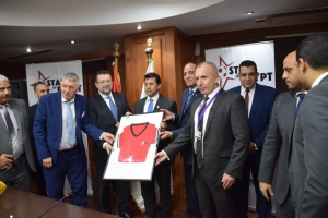 وزير الرياضة يشهد توقيع بروتوكول المشروع القومي لاكتشاف المواهب فى كرة القدم