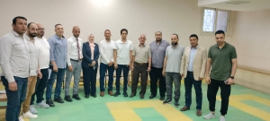 نائب رئيس جامعة بنها لشئون الدراسات العليا والبحوث تتفقد امتحانات العملية  لكلية علوم الرياضة