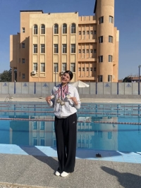 فوز الطالبة منه الله احمد السخن طالبه في فرقه ثانية