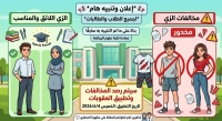 تنبيه هام لجميع الطلاب والطالبات بخصوص زى الرسمى للكلية